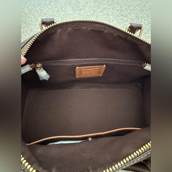 NWT Coach Suede Rowan Large Satchel Bag - Picture 5 of 15